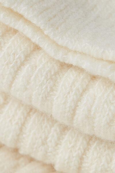 Cream Cashmere Cable-Knit Cashmere Over-The-Knee Socks, , large image number 2