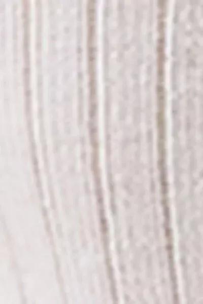 White Ribbed Long Cotton Socks, White, large image number 3