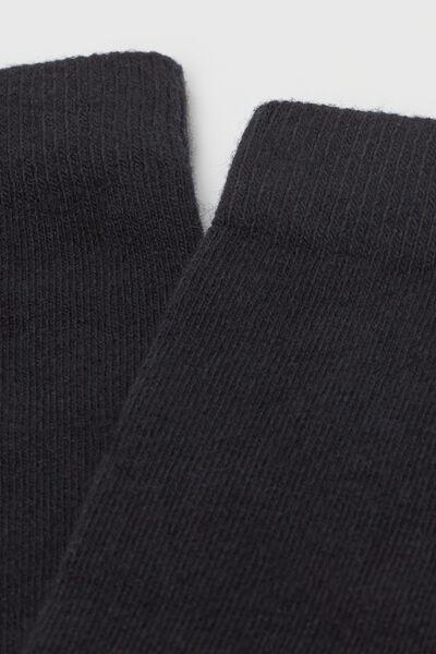 BLUE CASHMERE Long Socks with Cashmere, 5501_183D, large image number 1