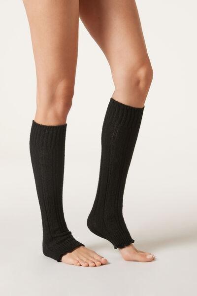 Black Soft Leg Warmers, 5501_222D, large image number 1