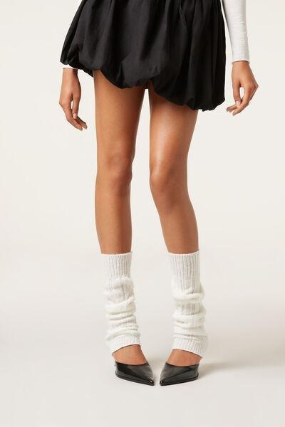 White Soft Leg Warmers, 5501_223D, medium
