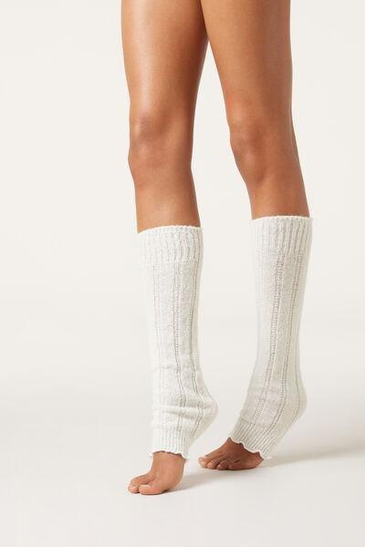 White Soft Leg Warmers, 5501_223D, medium