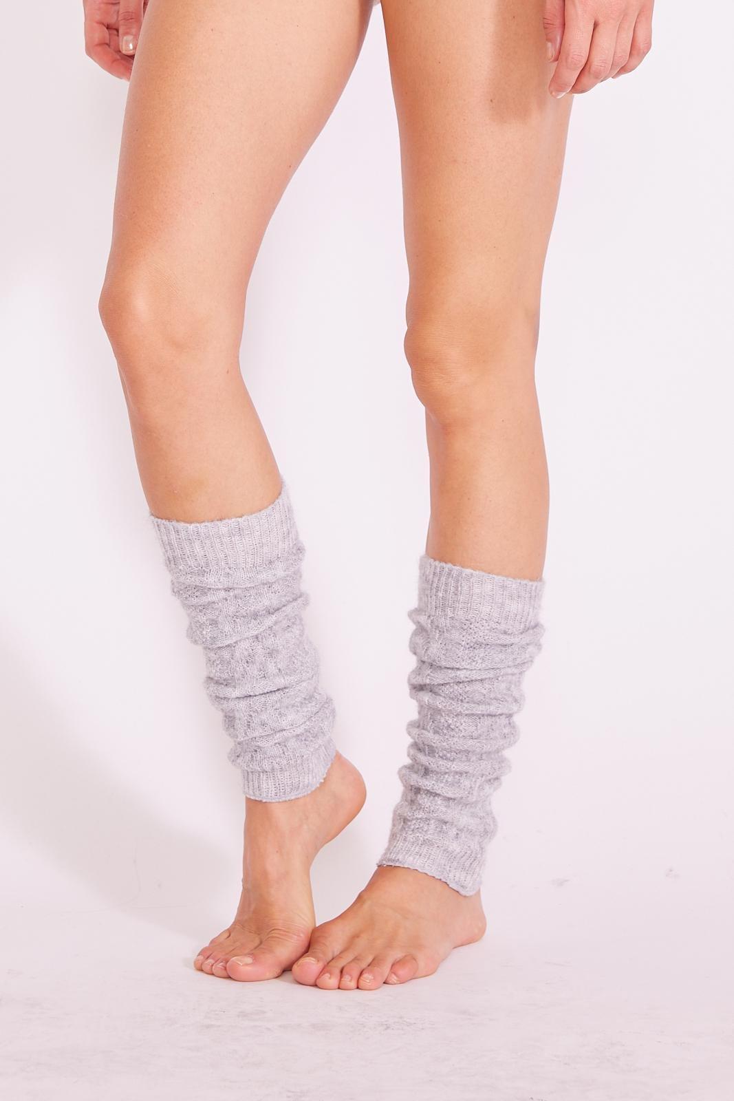 Grey Soft Leg Warmers, 5501_359D, large image number 0