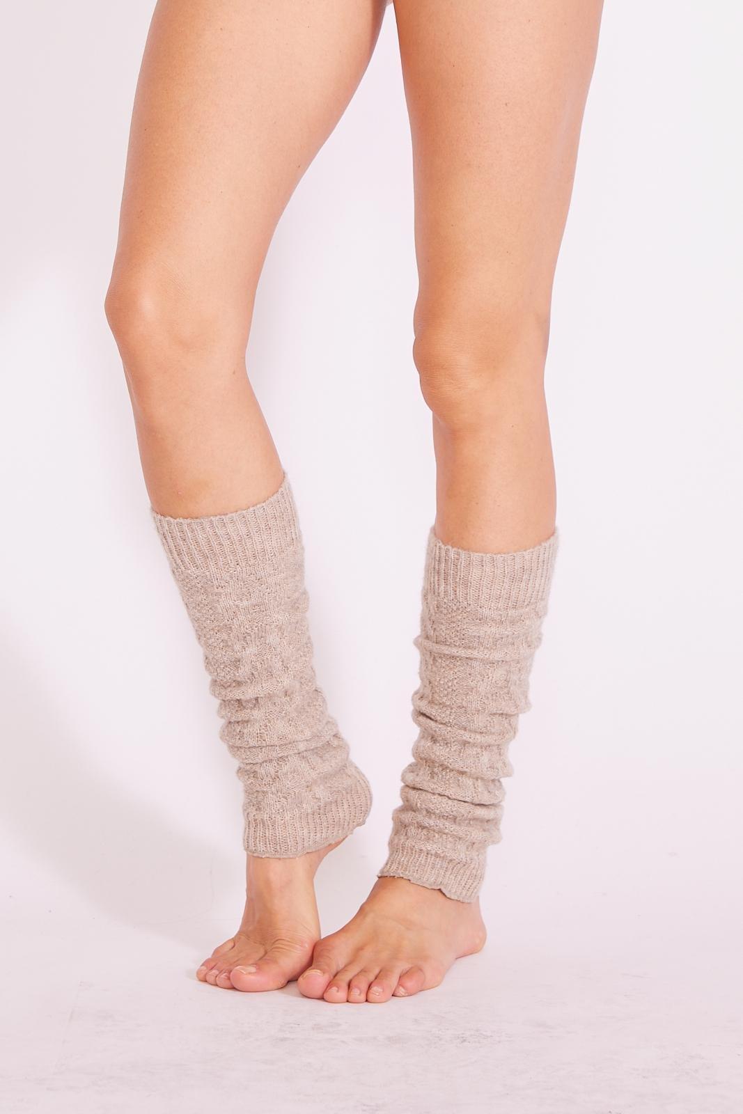 Beige Soft Leg Warmers, 5501_361D, large image number 0