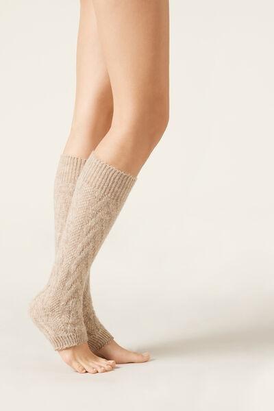 Beige Soft Leg Warmers, 5501_361D, large image number 2