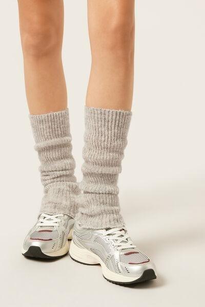 Grey Soft Leg Warmers, 5501_530D, large image number 0