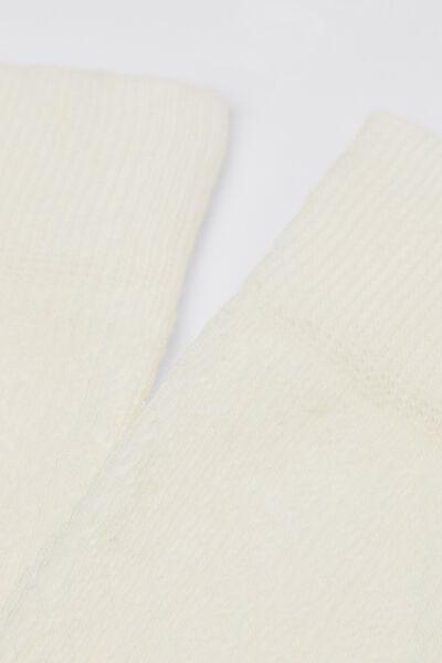 White Chain Long Cashmere Socks, 5501_484D, large image number 1
