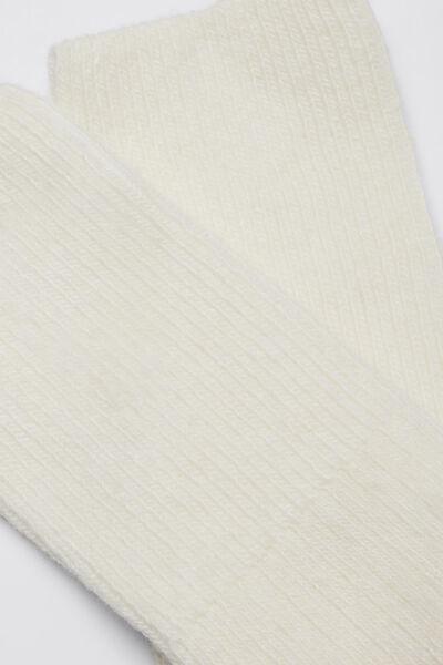 White Comfortable Fit Cashmere Longuette, 5501_525D, large image number 2
