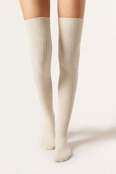 White Cashmere Longuette, 5501_526D, large image number 1