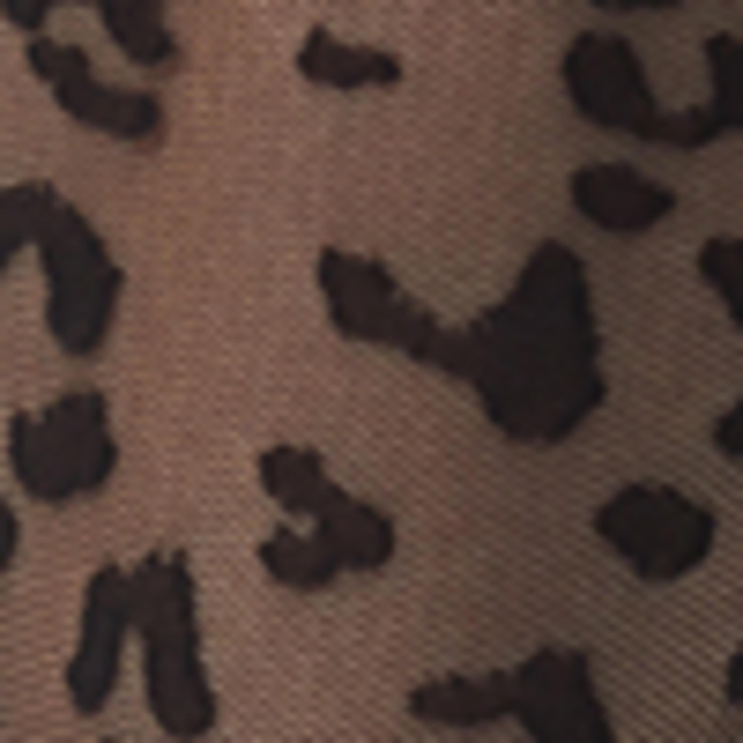 Spotted Black Patterned Sheer Hold-Ups, Women - One-Size, , large image number 2