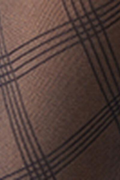 50 Denier Knee-High Diamond-Patterned Socks, Navy, Blue Diamonds, large image number 2