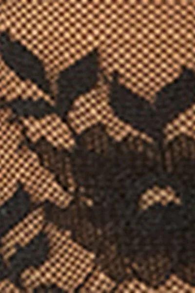Black Knee High Lace Socks, 5501_104F, large image number 4