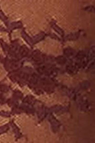 Burgundy Knee High Lace Socks, 5501_142F, large image number 3