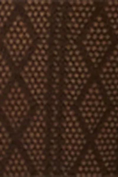 Black Diamond-Patterned Knee-High-Socks, Vertical Black Diamonds, large image number 3