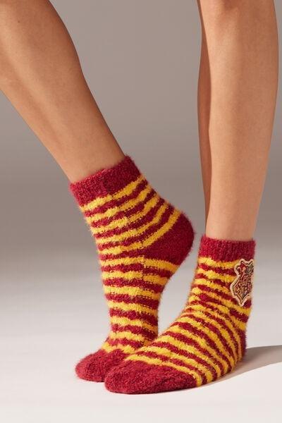 Red Striped Harry Potter Slipper Socks, , large image number 0
