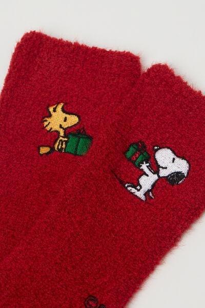 Red Snoopy Peanuts Slipper Socks, 5501_311D, large image number 2