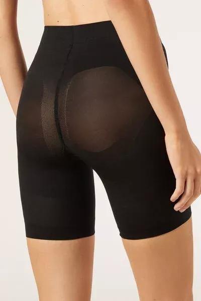 Black Strong Sculpt Shaping Shorts, Black, large image number 2