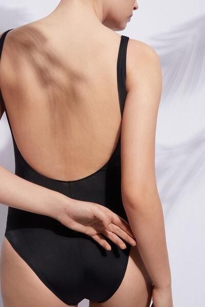 Black Indonesia One-Piece Swimsuit ,Women, , large image number 2