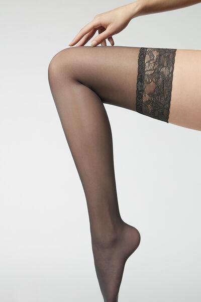 Sheer 40 Denier Stockings with Bustier - Calzedonia