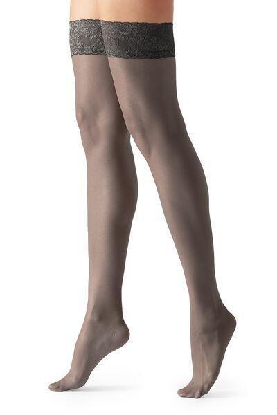 Grey 40 Denier Sheer Hold-Ups, , large image number 4