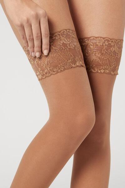 Beige Elixir 40 Denier Sheer Hold-Ups, , large image number 0