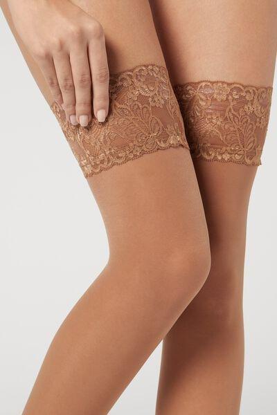 40 Denier Sheer Hold-Ups, Nude 6 - Caramel, Natural Elixir, large image number 2