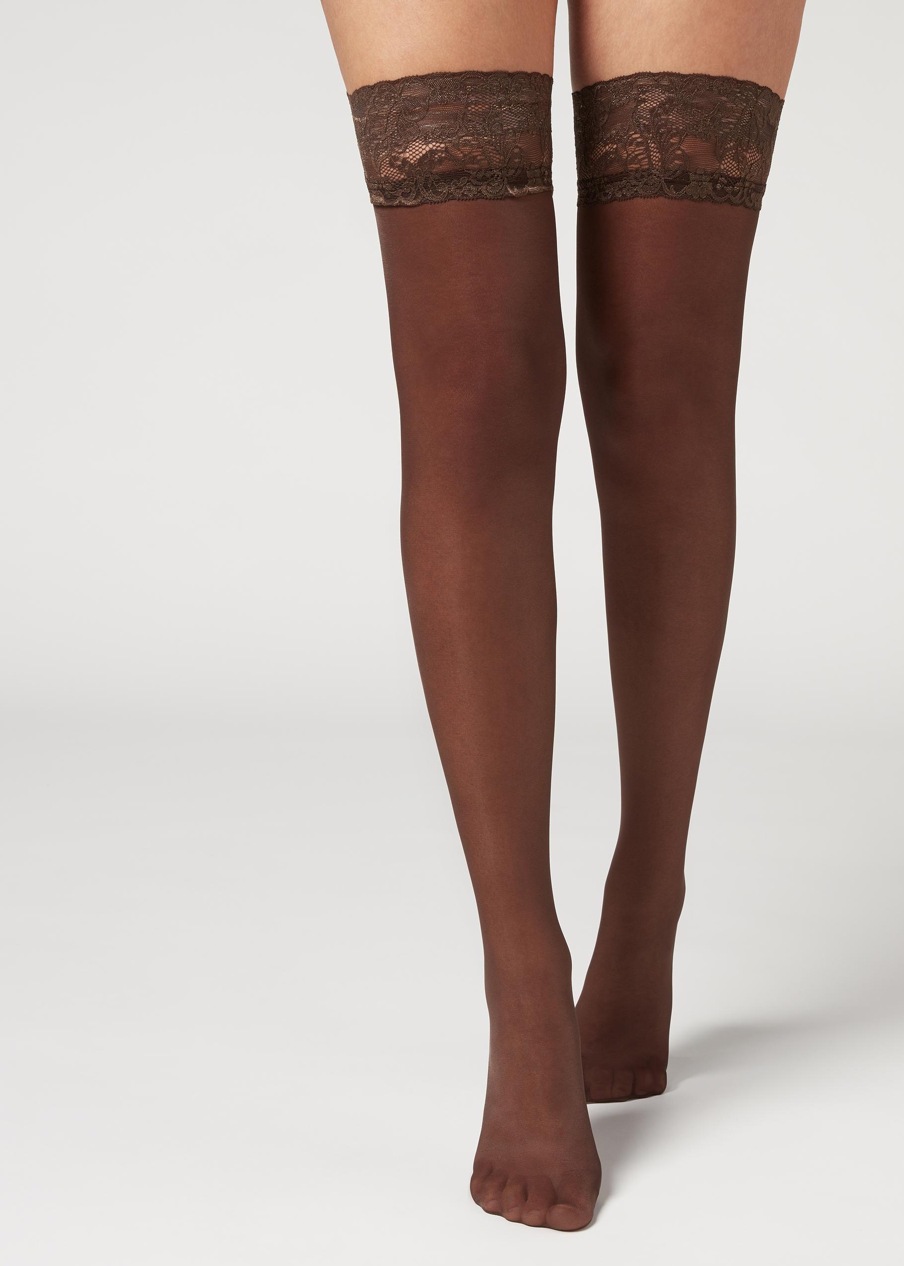 Brown 40 Denier Sheer Hold-Ups, , large image number 3