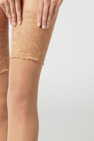 Beige 20 Denier Hold-Ups Silk, , large image number 2