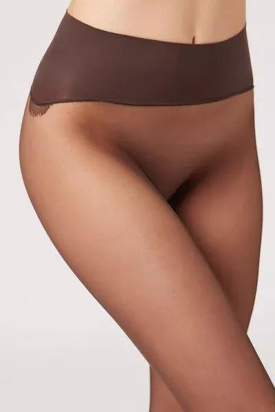 20 Denier Seamless Sheer Tights, Nude 11 - Mocha, Mocha, large image number 4