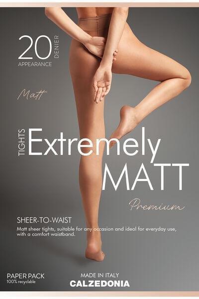 NUDE 10 - BRUN 20 Denier Sheer Matt Tights, Dark Natural Brown, large image number 2