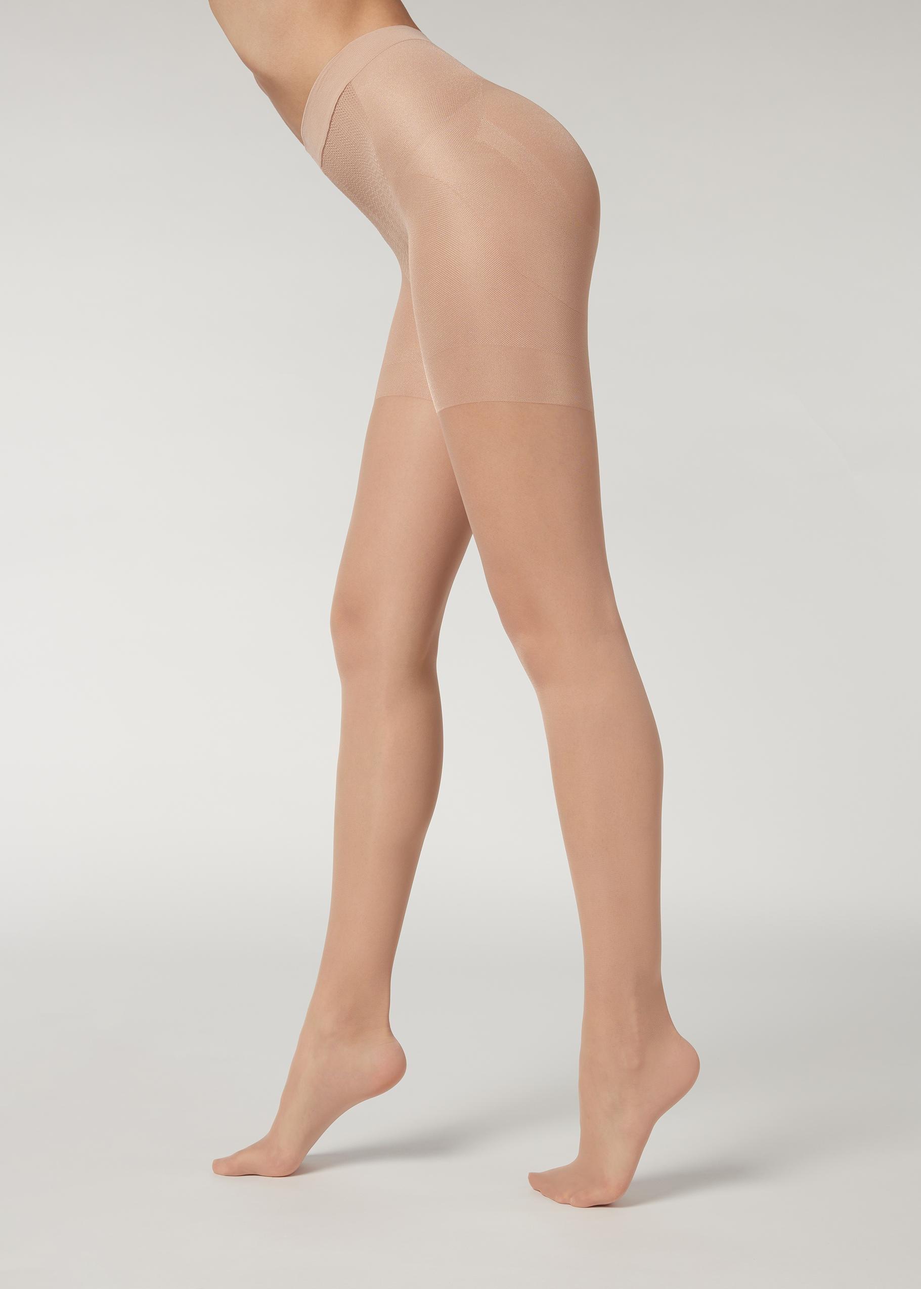 Beige 30 Denier Total Shaper Sheer Tights, , large image number 2