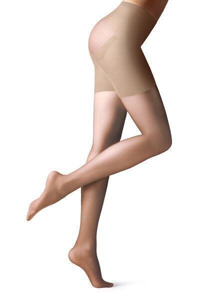 Beige 30 Denier Total Shaper Sheer Tights, , large image number 3