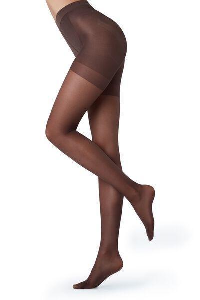 Brown 30 Denier Total Shaper Sheer Tights, , large image number 3