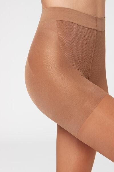 NUDE 8 - TROPICAL 30 Denier Total Shaper Sheer Tights, Natural Tropical, medium