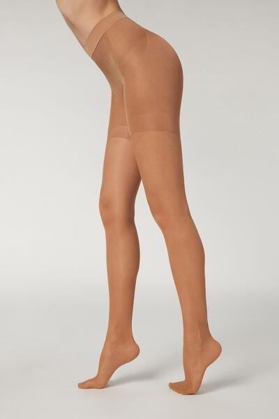 Beige 30 Denier Total Shaper Sheer Tights, , large image number 1