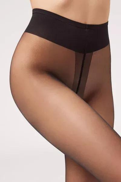 كولون ش"ا" أسود 15 denier - نسائي, Black, large image number 7