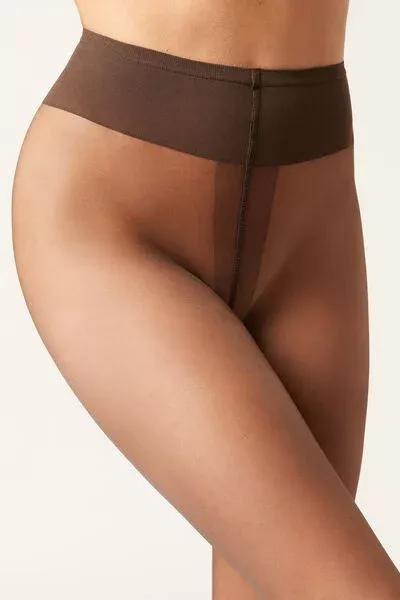 15 Denier Second Skin Tights, Nude 11 - Mocha, Mocha, large image number 3