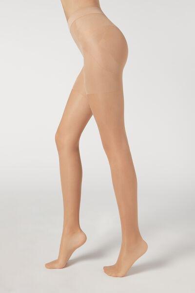Beige 15 Denier Total Shaper Sheer Tights, , large image number 1