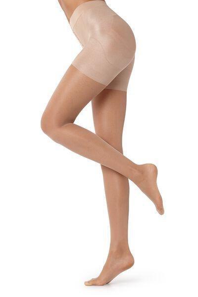 Beige 15 Denier Total Shaper Sheer Tights, , large image number 3