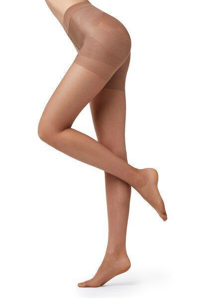 Beige Tropical 15 Denier Sheer Tights, , large image number 3