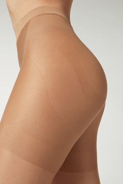 Beige 15 Denier Total Shaper Sheer Tights, , large image number 0