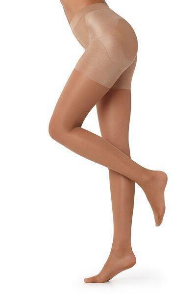 Beige 15 Denier Total Shaper Sheer Tights, , large image number 3