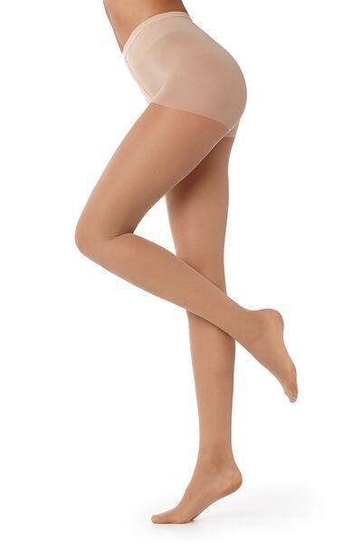 20 Denier Medium Compression Tights, Beige, , large image number 4