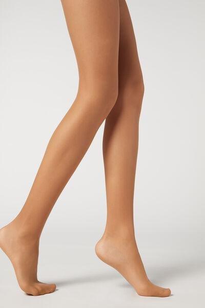 20 Denier Medium Compression Tights, Beige, , large image number 0