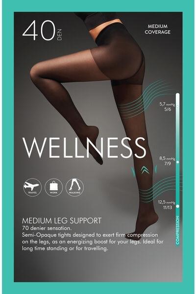 Black 40 Denier Action Tights Strong, , large image number 3