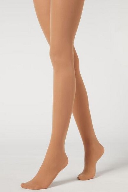 Calzedonia - Beige 40 Denier Action Tights Strong