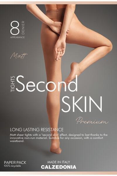 Beige Tropical 8 Denier Resistant Sheer Tights, , large image number 3