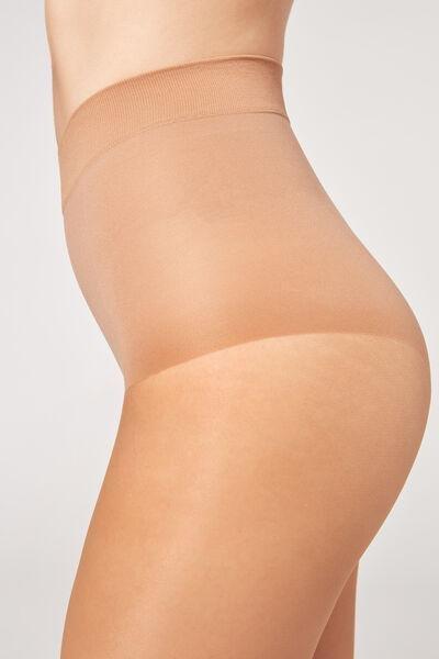 Beige 15 Denier Control Top Tights, , large image number 3