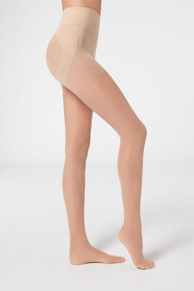 Calzedonia 30 Denier Sheer Shaping Tights With Control Top Woman Brown Size  2 for Women