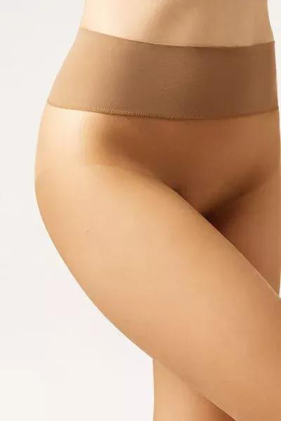 NUDE 8 - TROPICAL Essential Invisible 20 Denier Sheer Tights, Natural Tropical, large image number 3